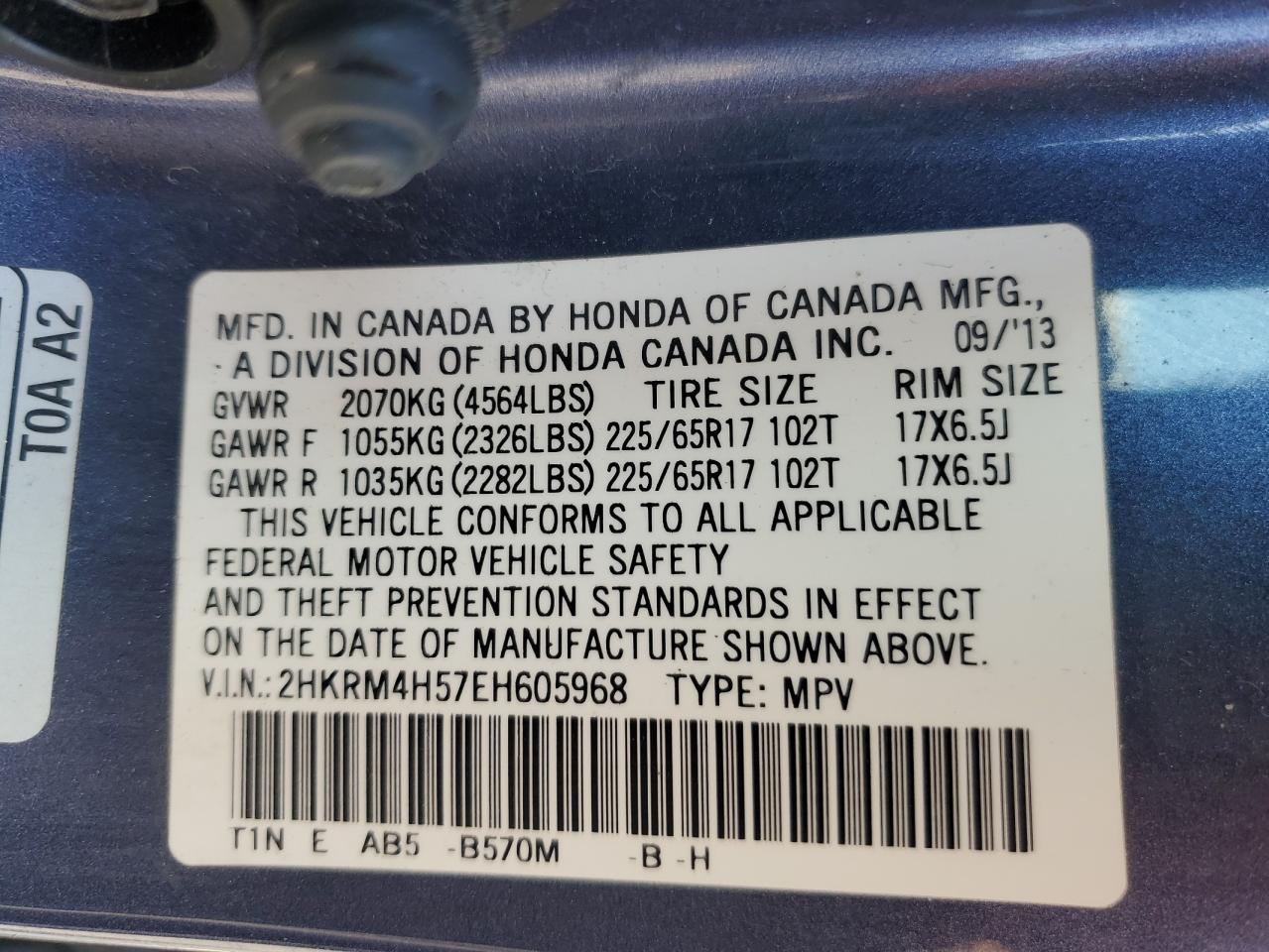 2014 HONDA CR-V