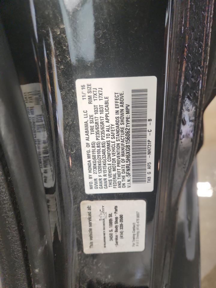 2016 HONDA ODYSSEY