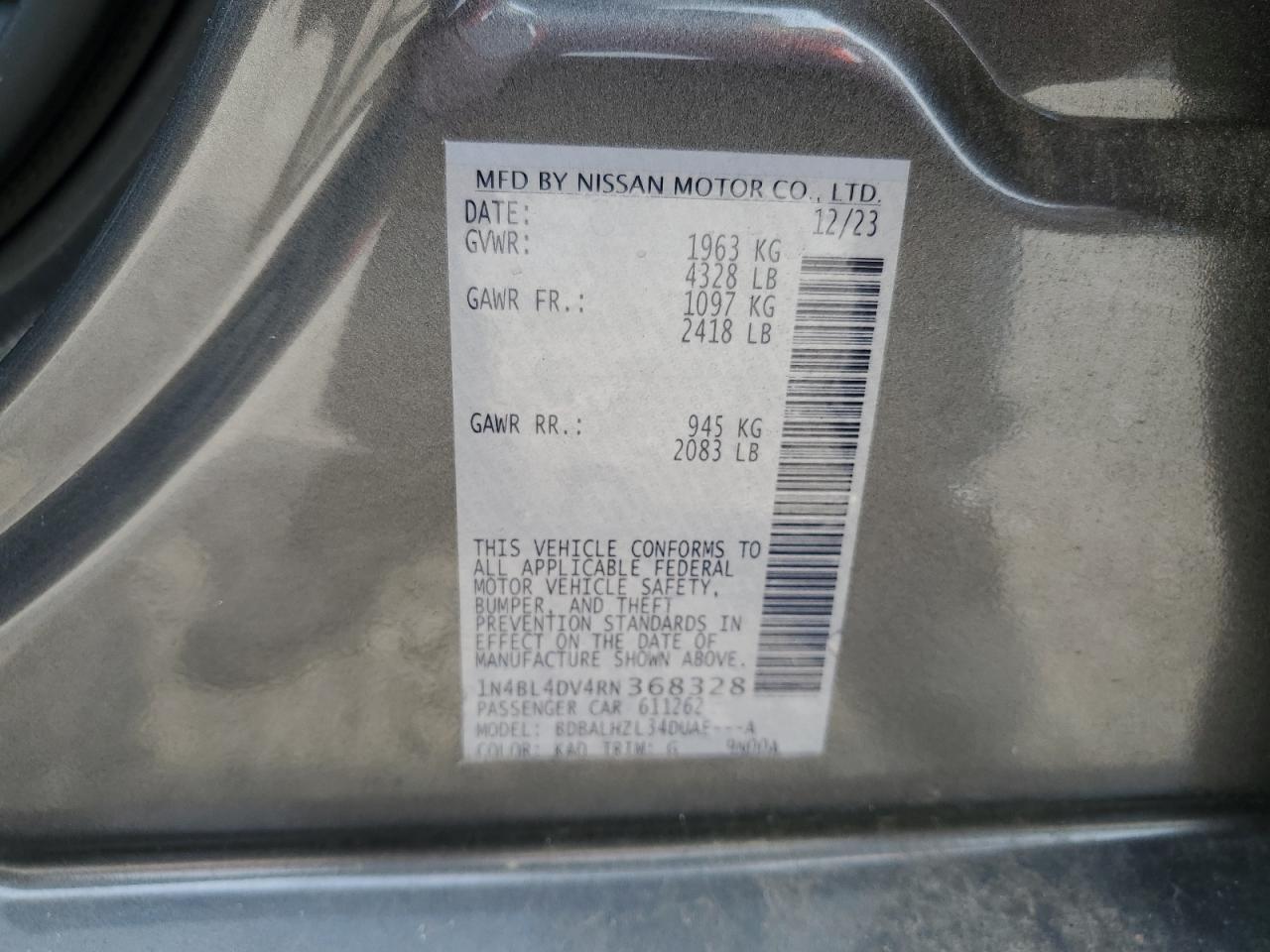 2024 NISSAN ALTIMA