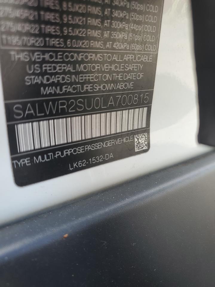 2020 LAND ROVER Range Rover Sport