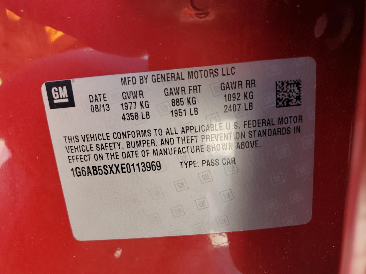 2014 CADILLAC ATS