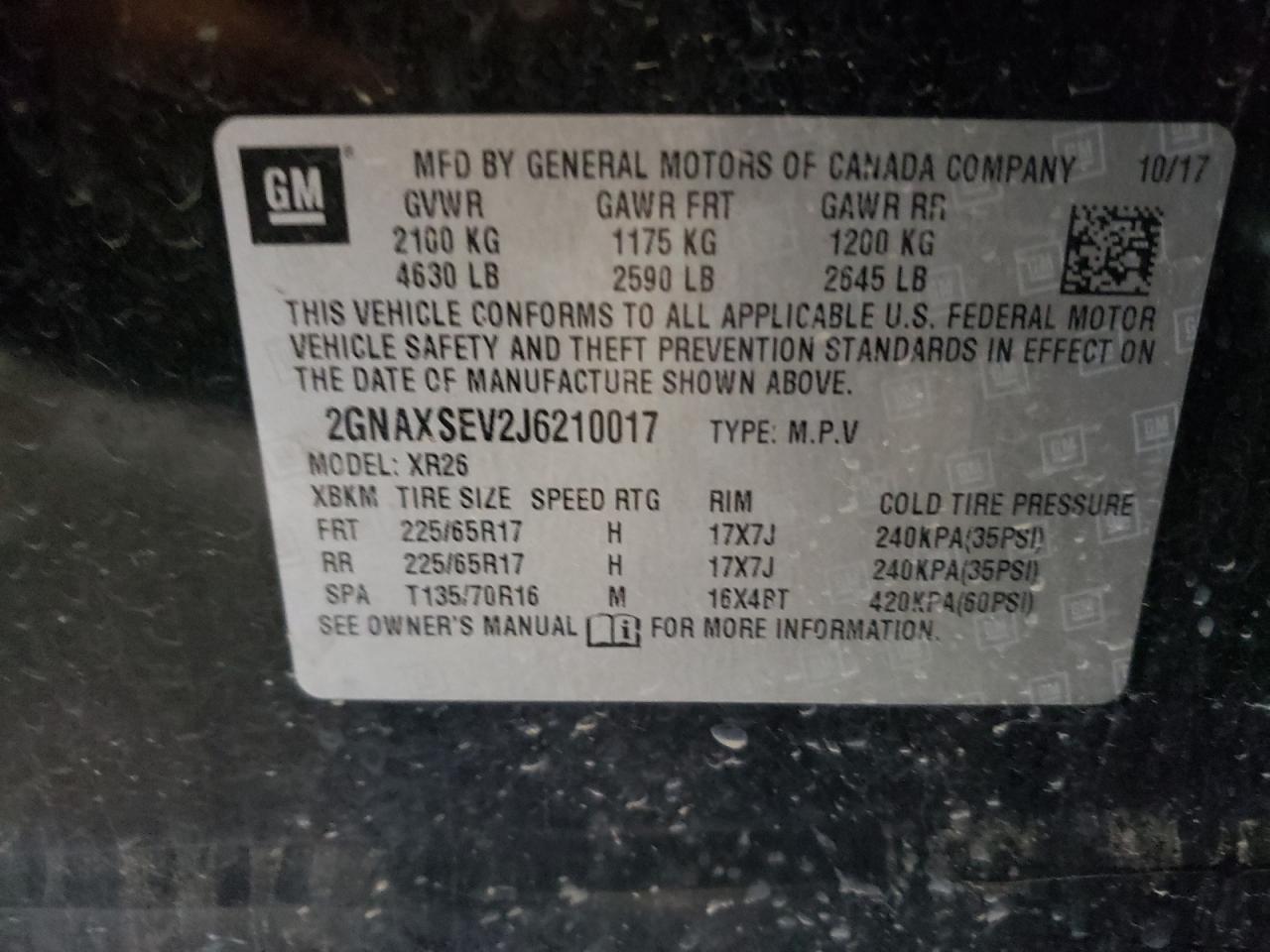 2018 CHEVROLET EQUINOX