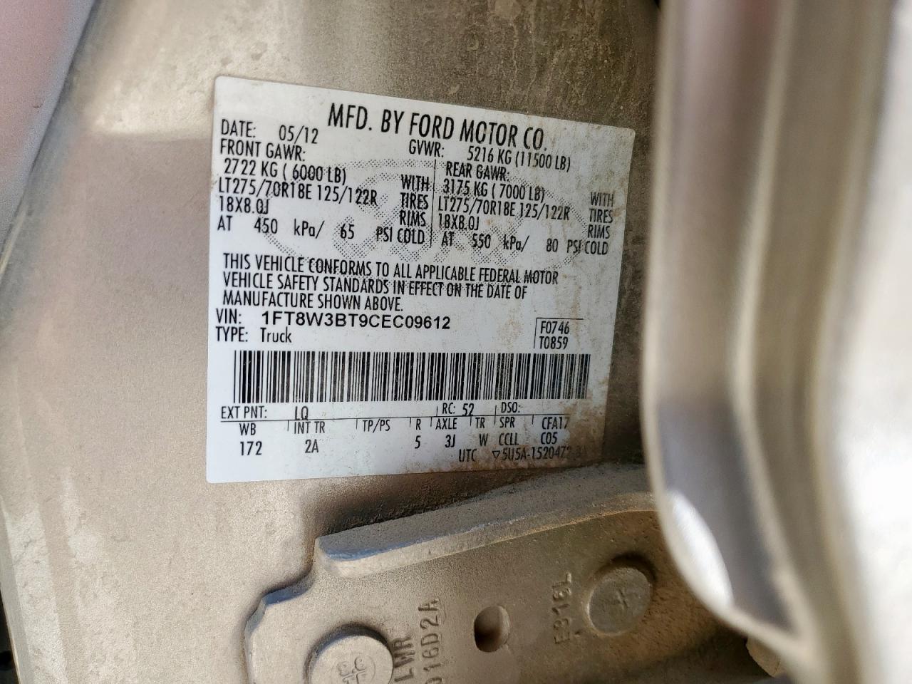 2012 FORD F-350