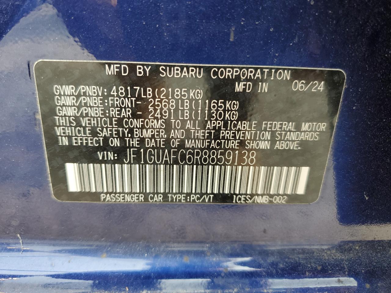 2024 SUBARU IMPREZA