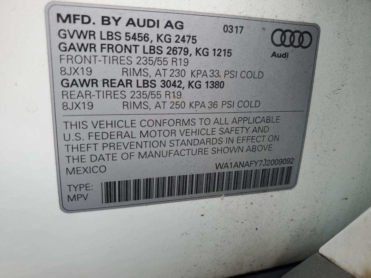 2018 AUDI Q5