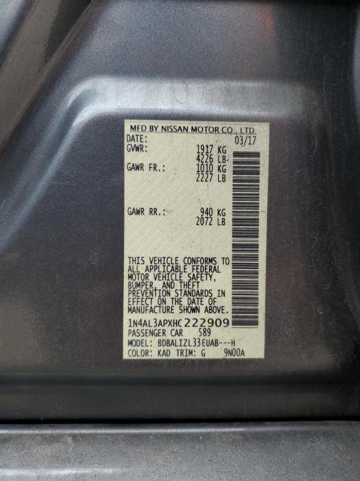 2017 NISSAN ALTIMA