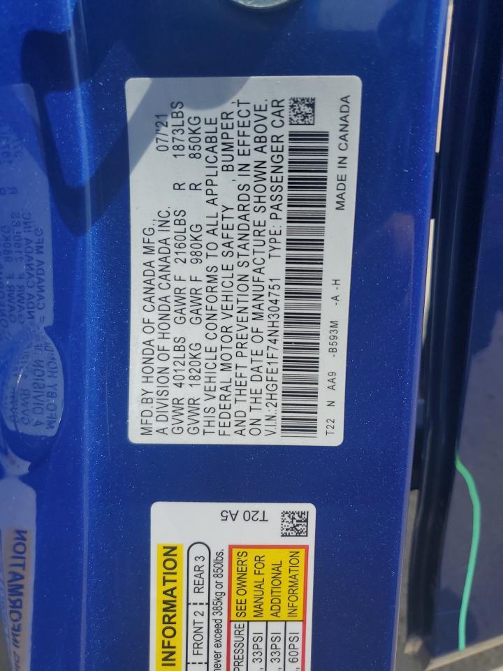 2022 HONDA CIVIC
