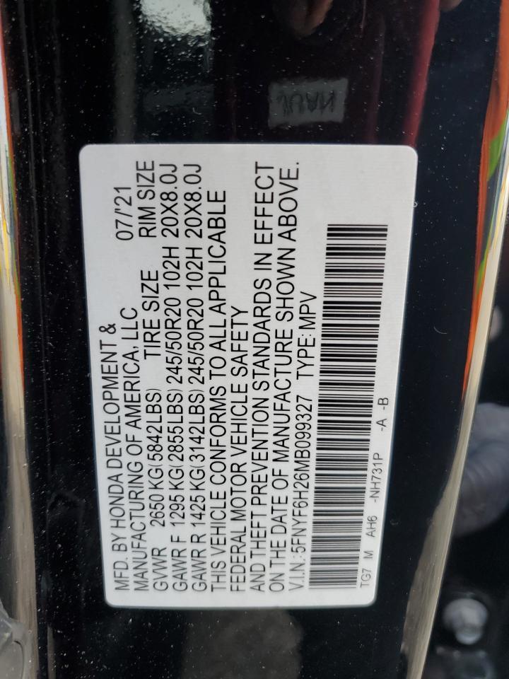 2021 HONDA PILOT