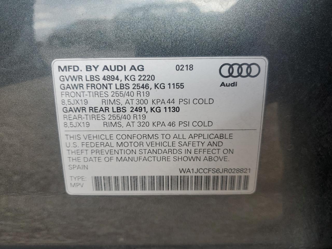 2018 AUDI Q3