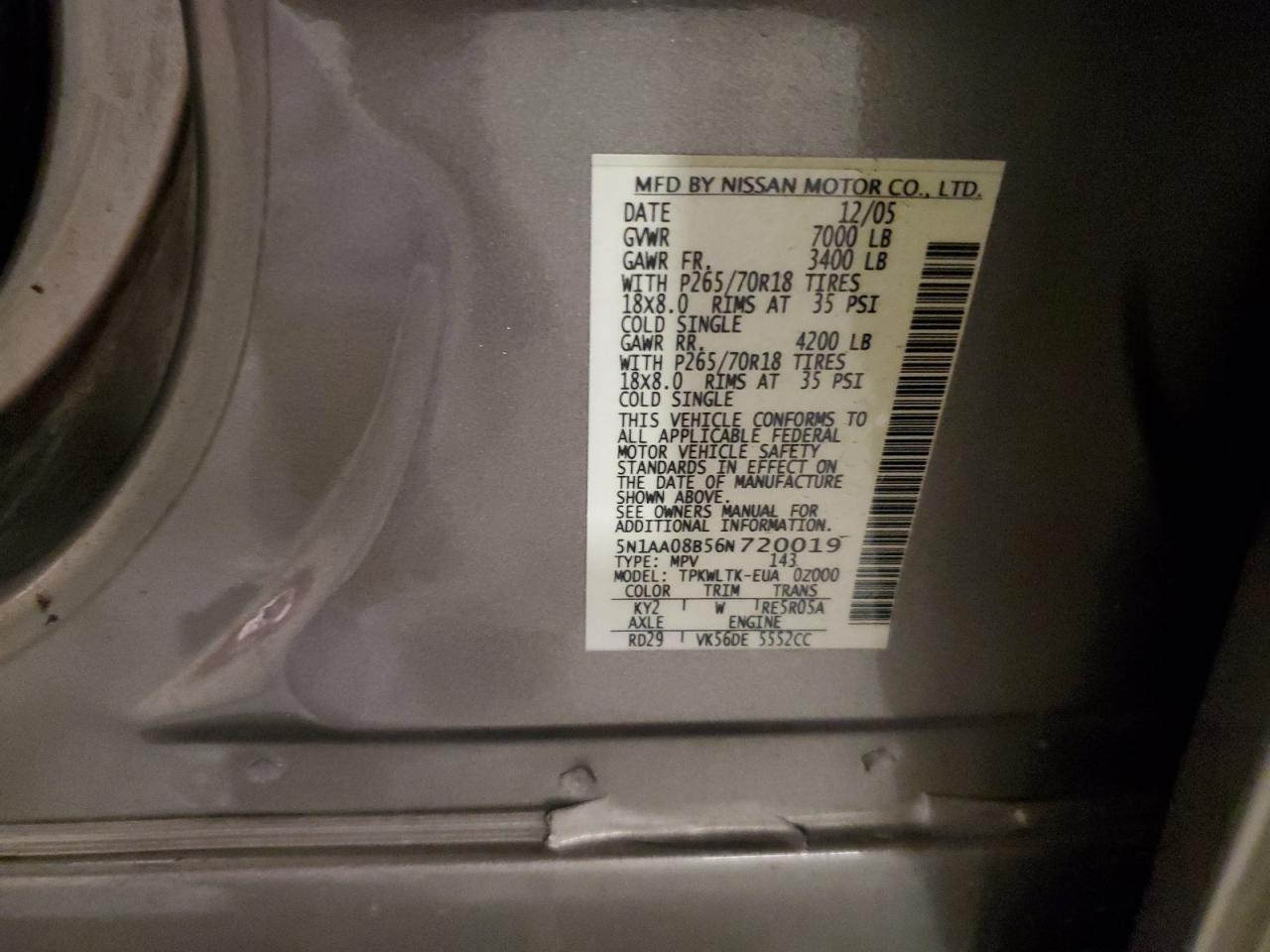 2006 NISSAN Armada