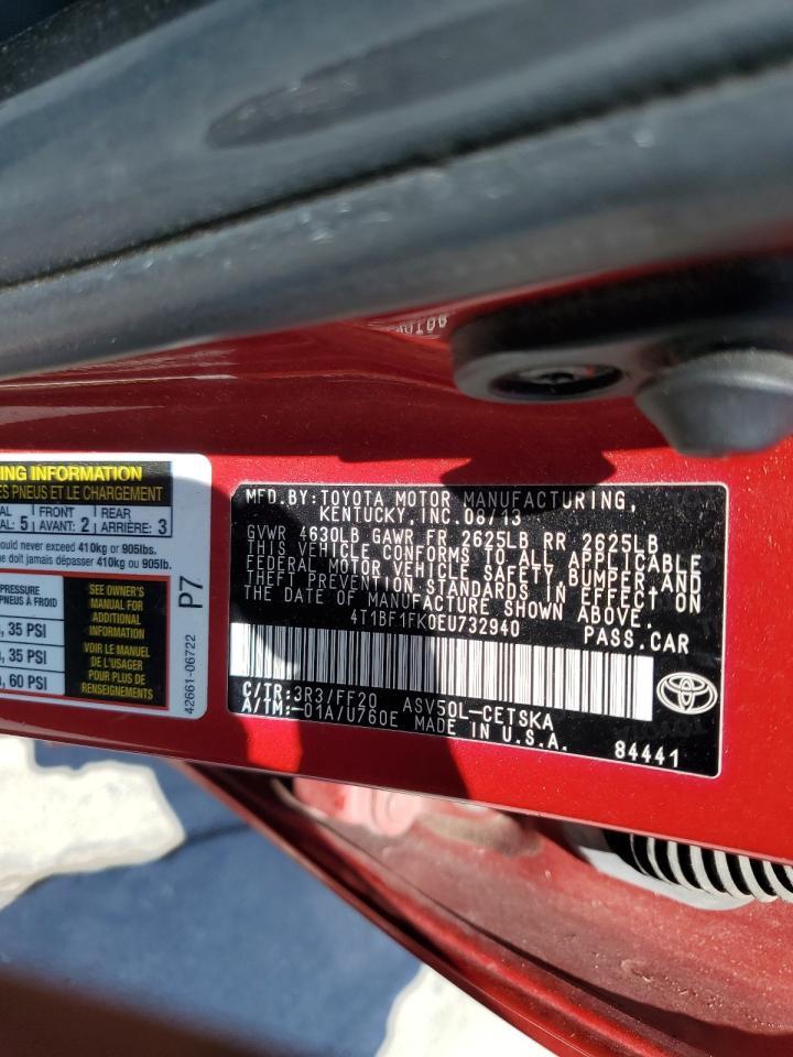 2014 TOYOTA CAMRY