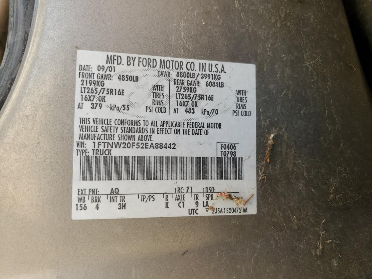 2002 FORD F-250