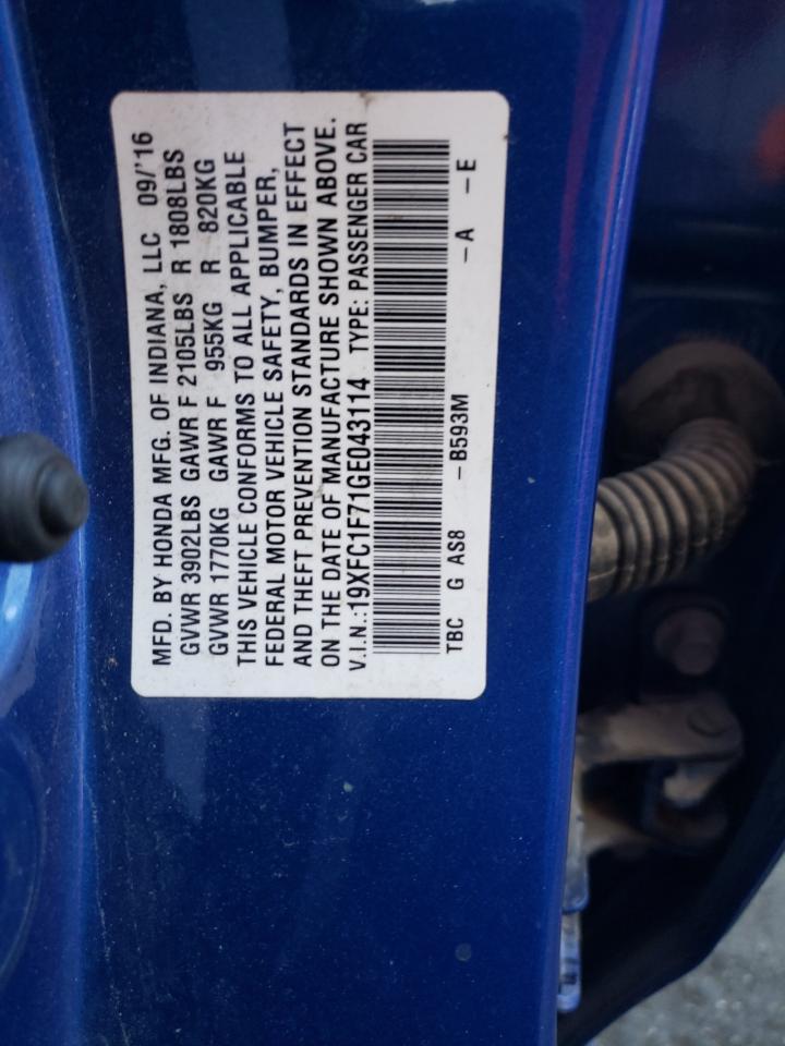 2016 HONDA CIVIC