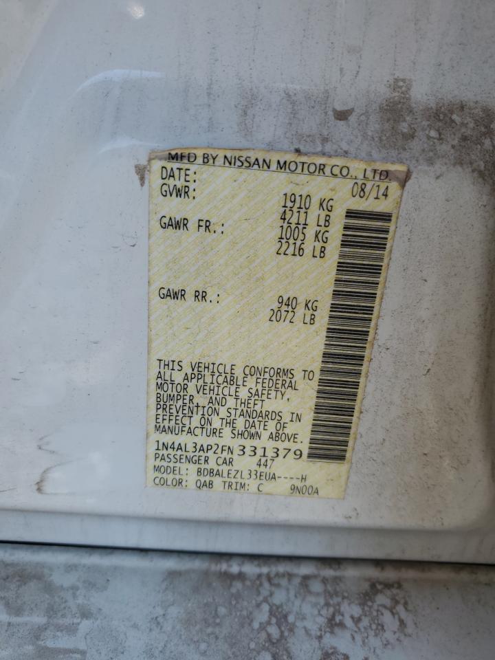 2015 NISSAN ALTIMA