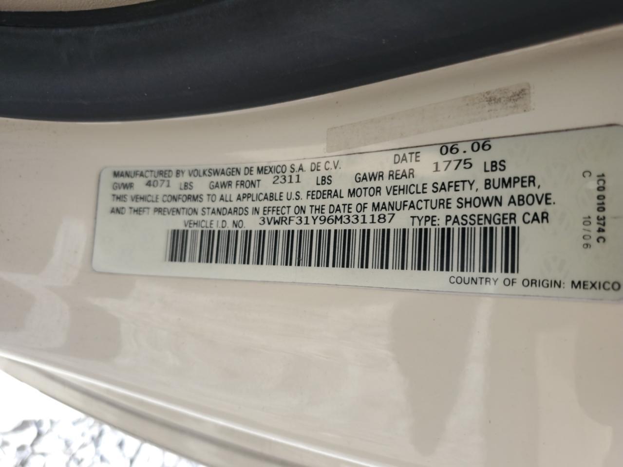 2006 VOLKSWAGEN Beetle