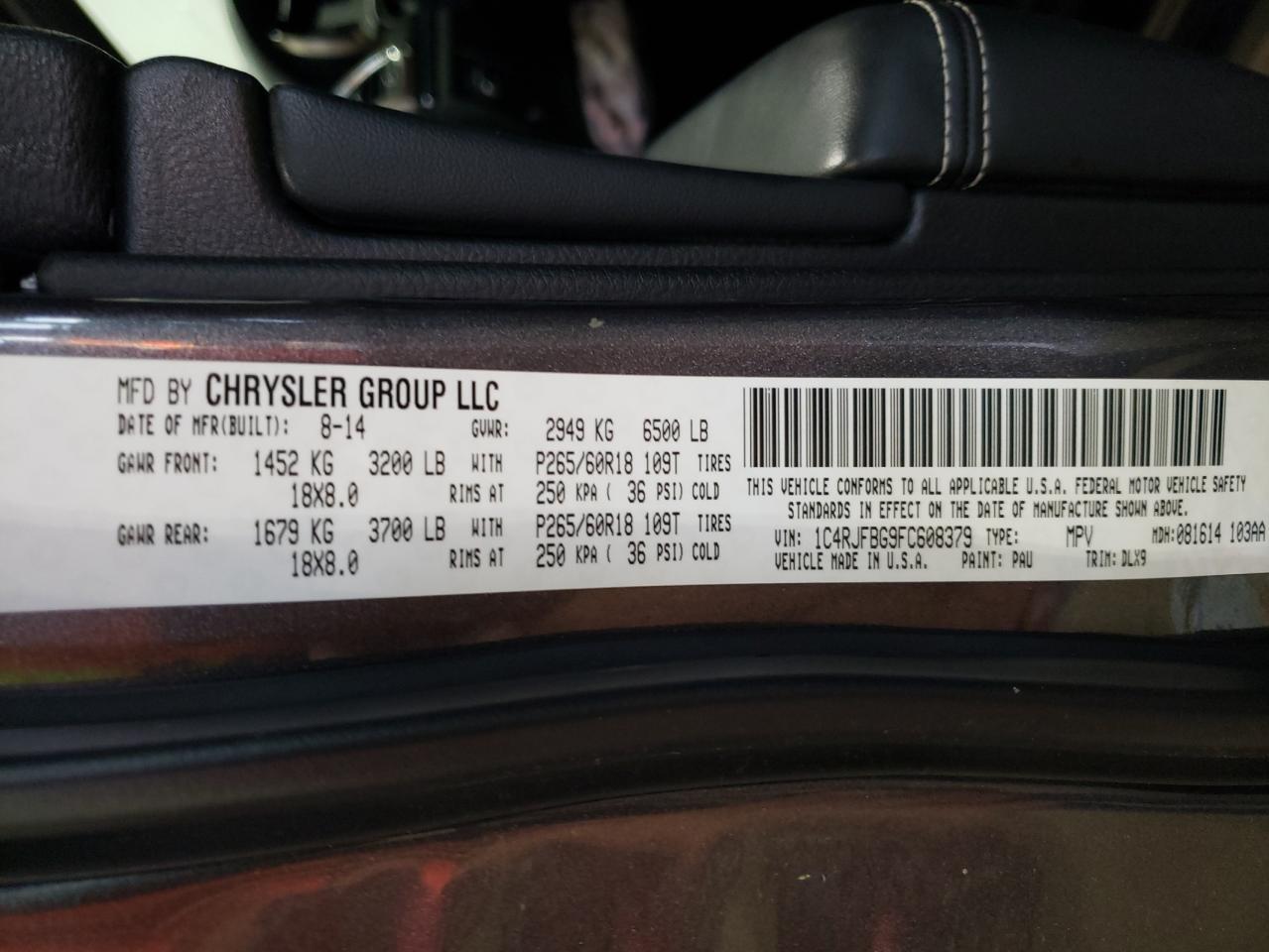 2015 JEEP Grand Cherokee