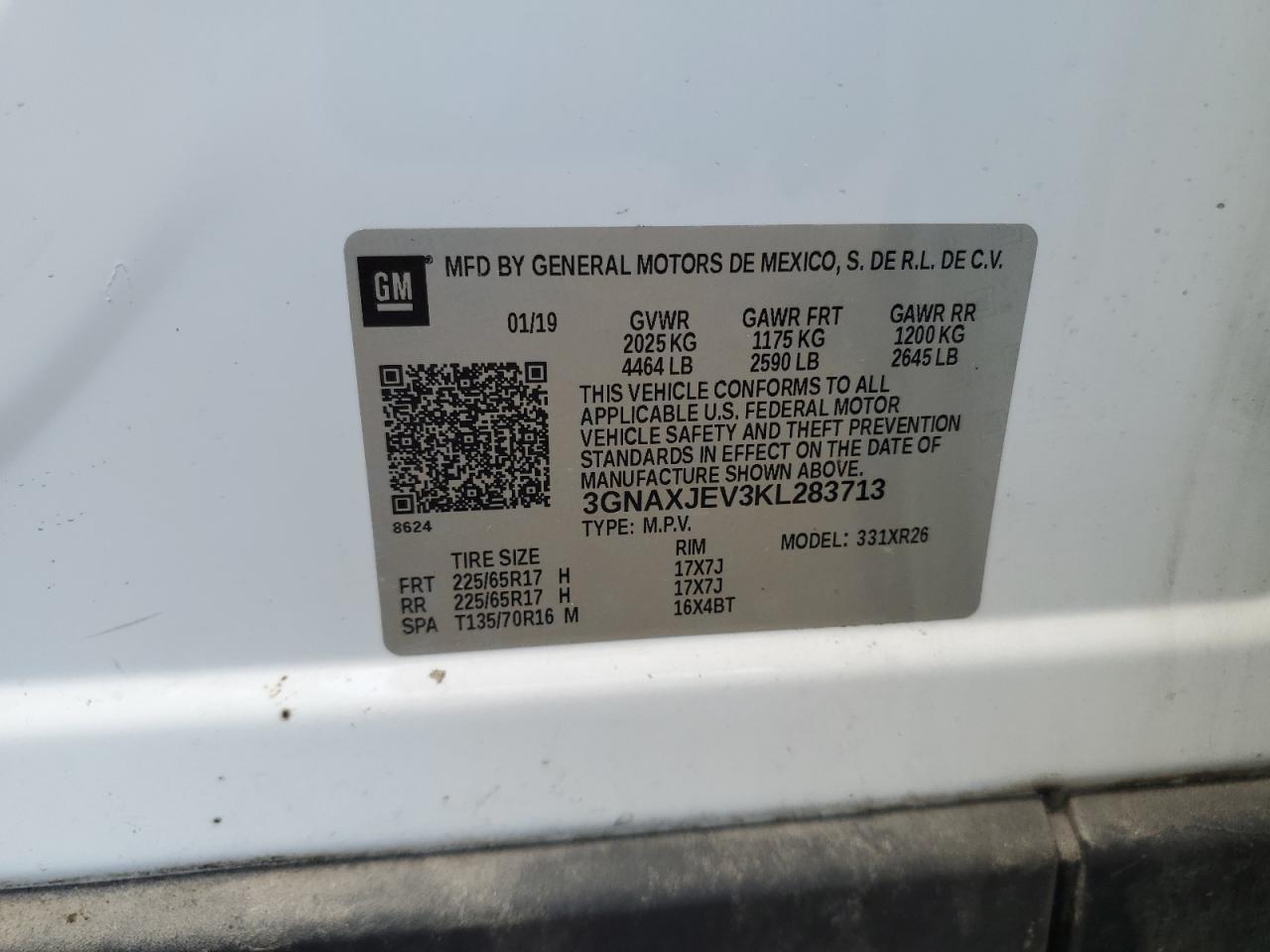 2019 CHEVROLET EQUINOX