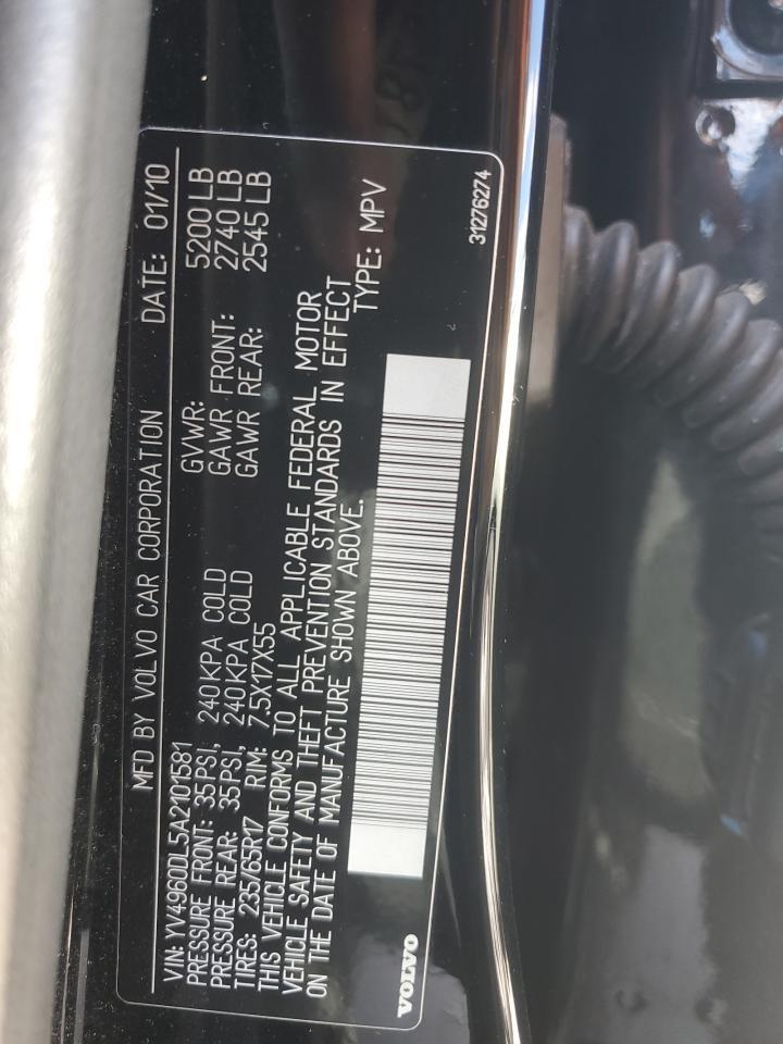 2010 VOLVO XC60
