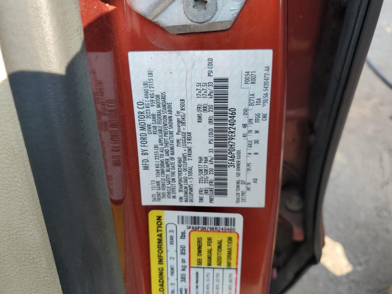 2014 FORD FUSION