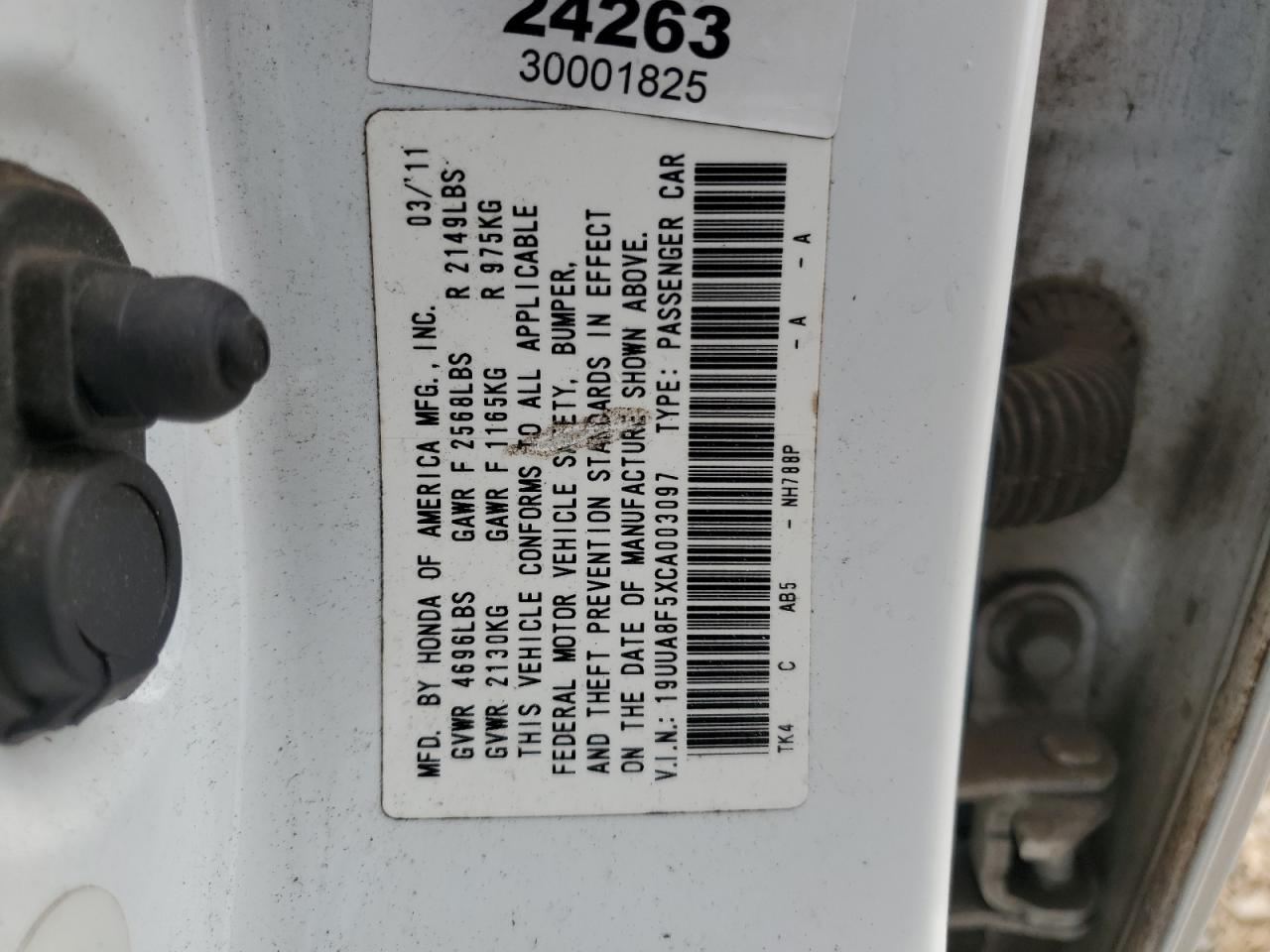 2012 ACURA TL