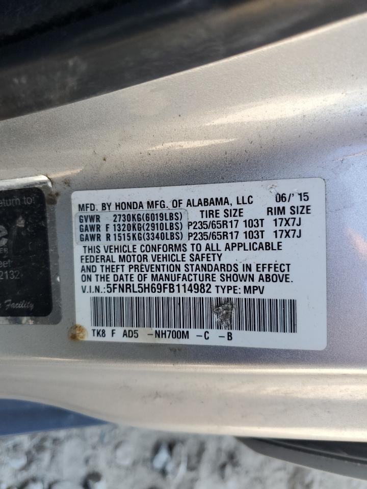 2015 HONDA ODYSSEY