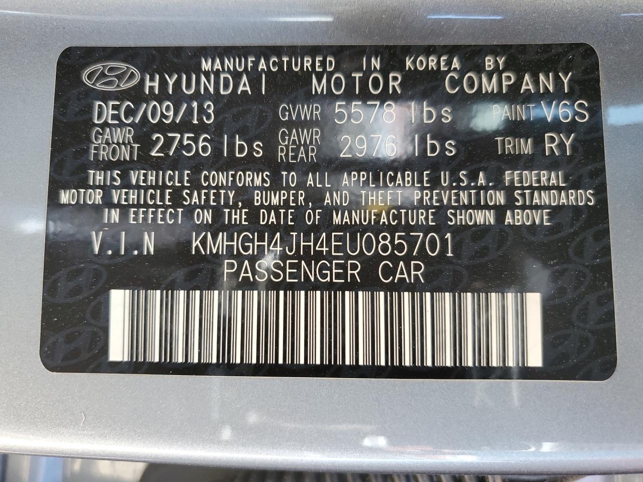2014 HYUNDAI Equus