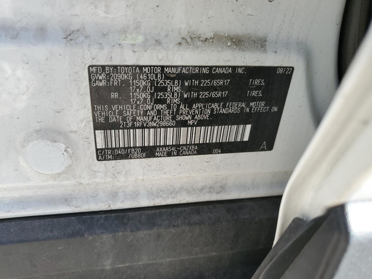 2022 TOYOTA RAV4