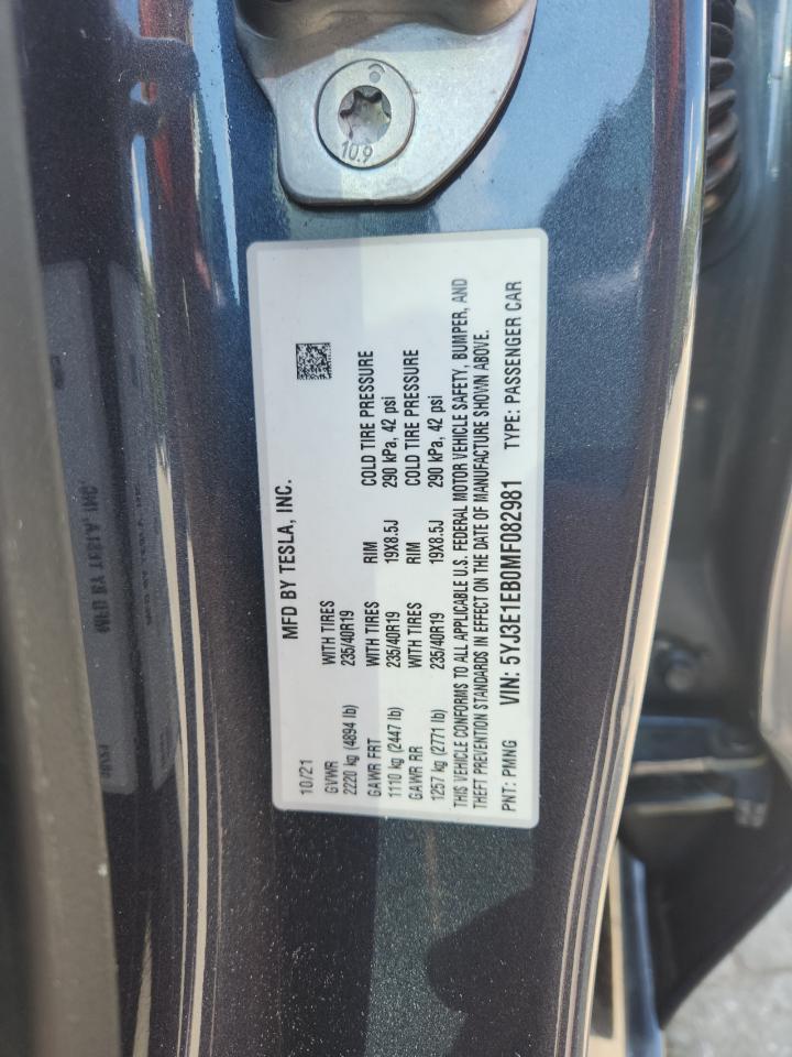 2021 TESLA MODEL 3