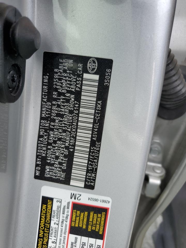 2010 TOYOTA CAMRY