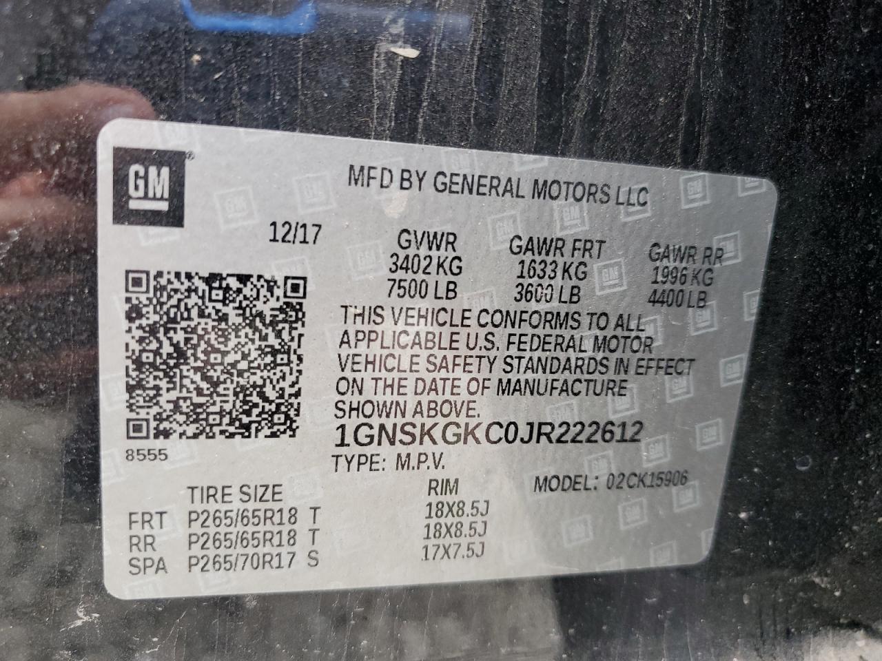 2018 CHEVROLET Suburban