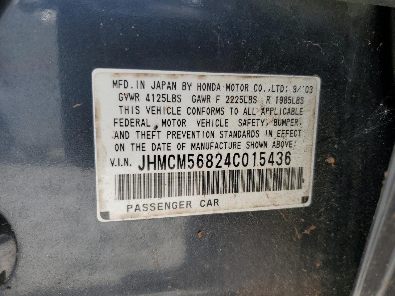 2004 HONDA ACCORD