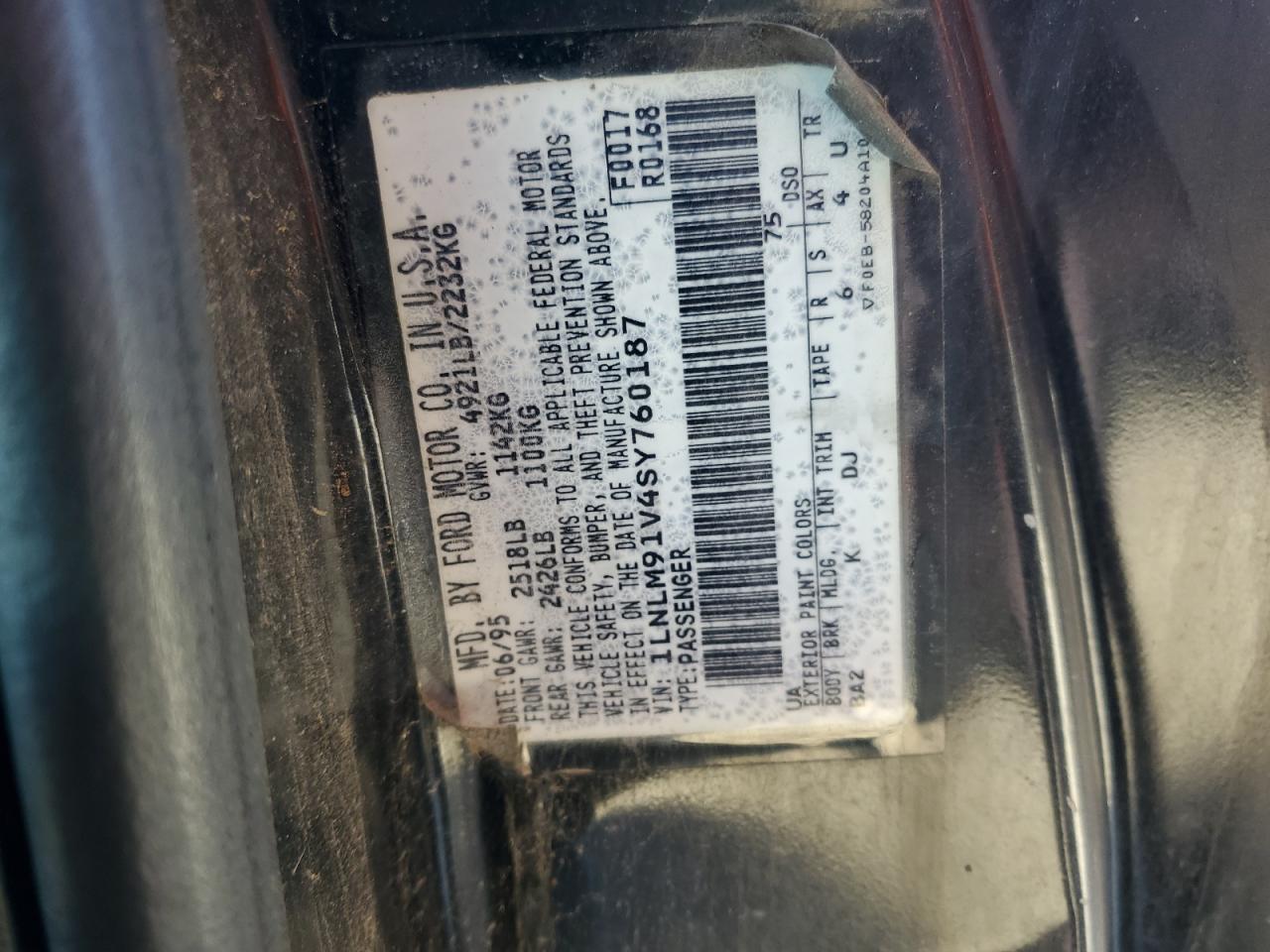 1995 LINCOLN Mark Series