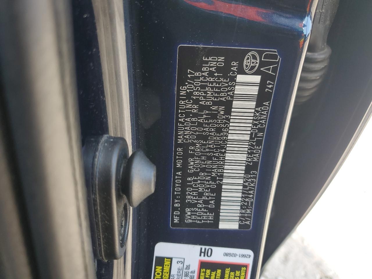 2018 TOYOTA COROLLA