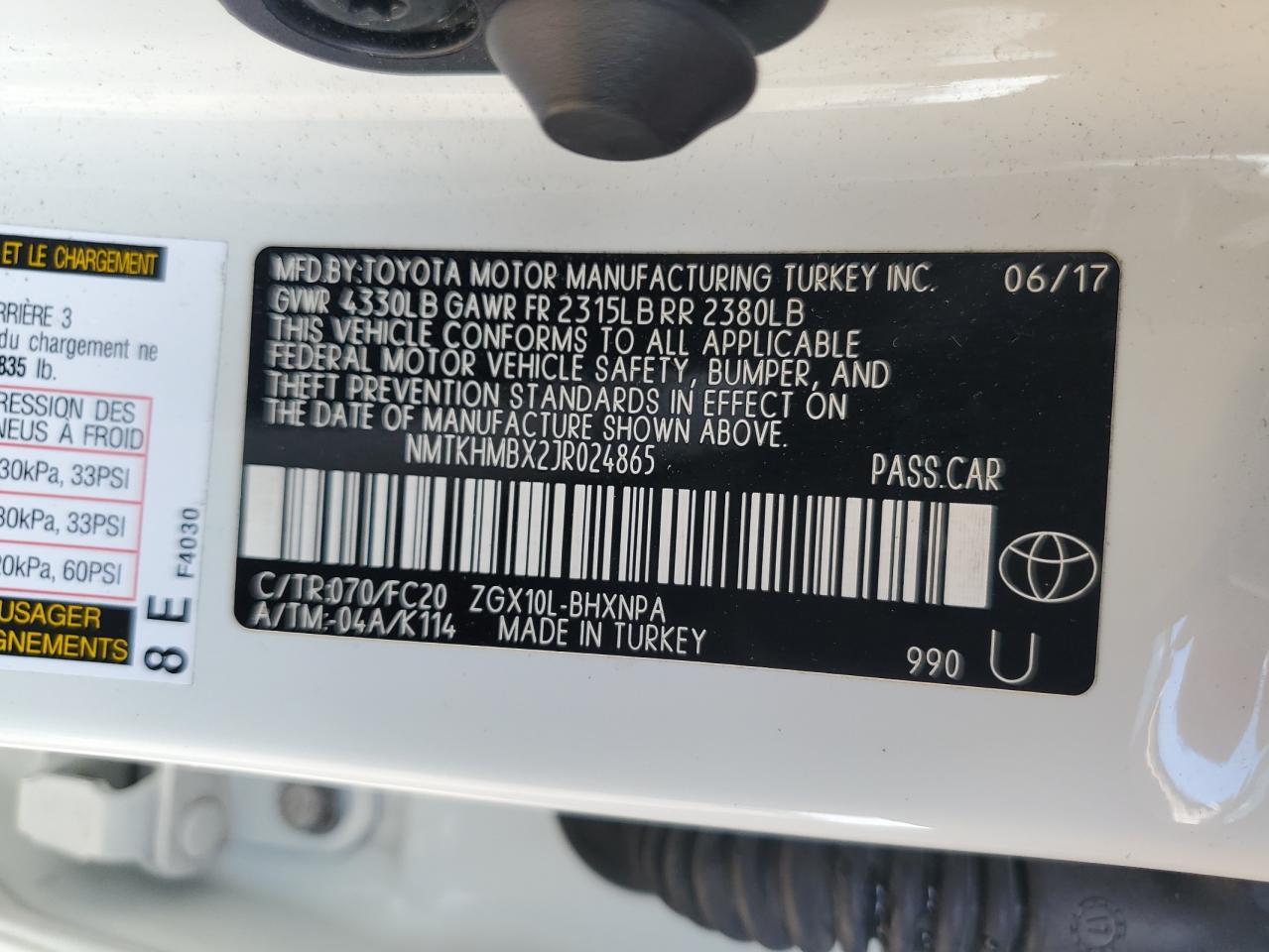 2018 TOYOTA C-HR