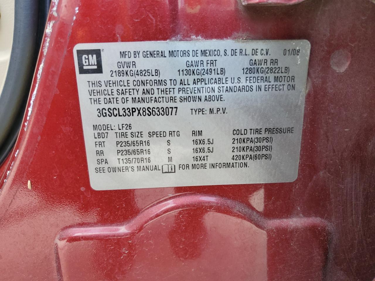 2008 SATURN Vue