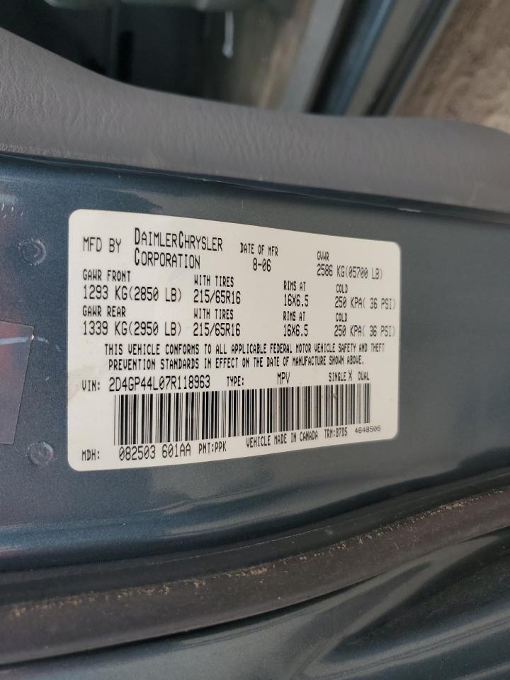 2007 DODGE GRAND CARAVAN