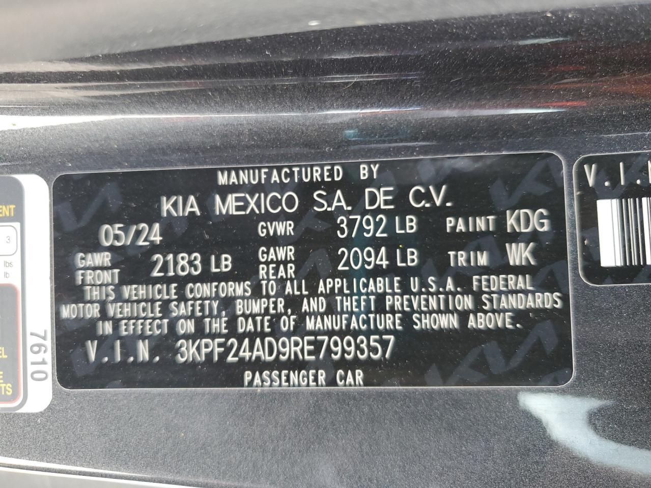 2024 KIA FORTE