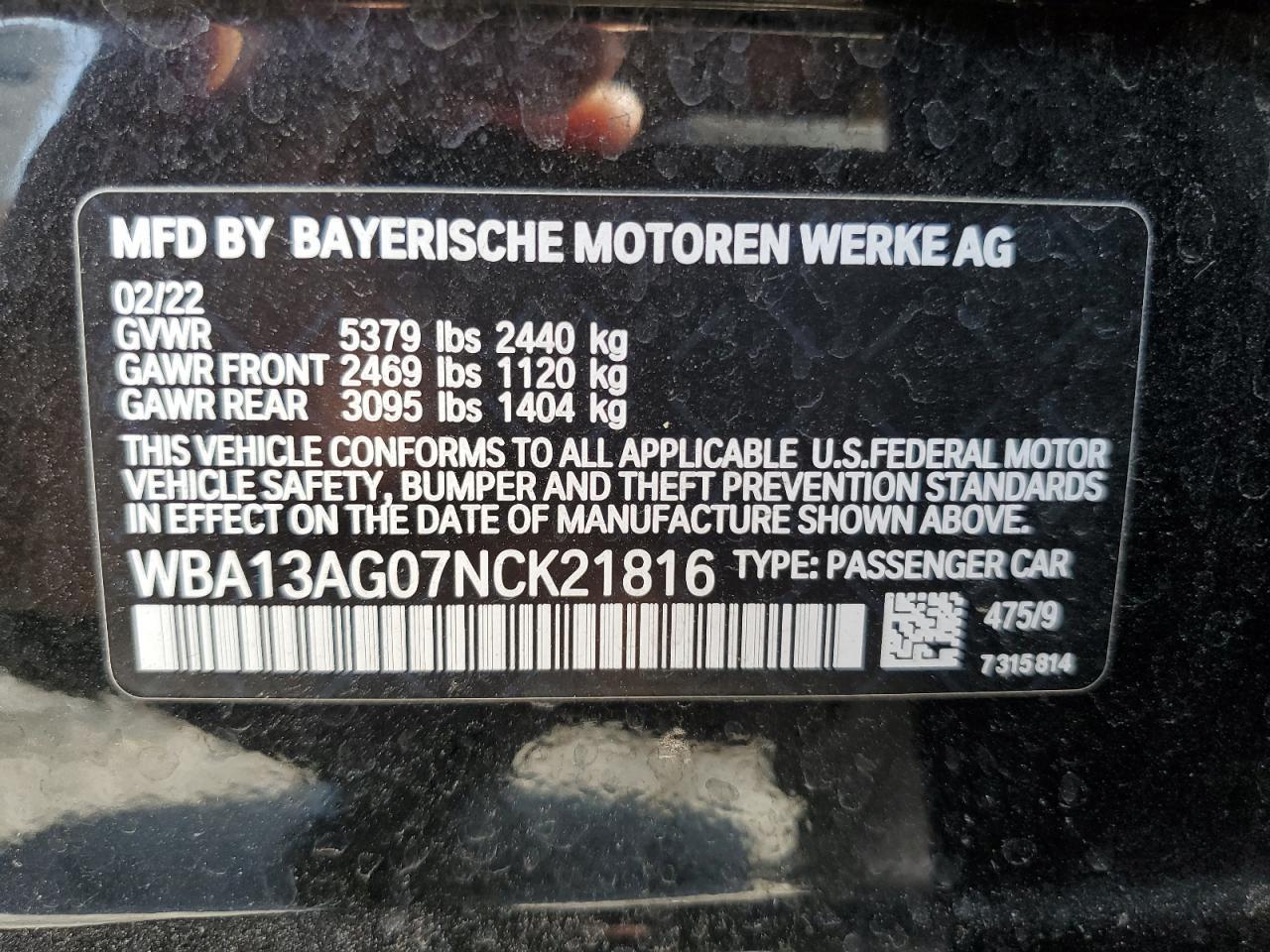 2022 BMW 5 series