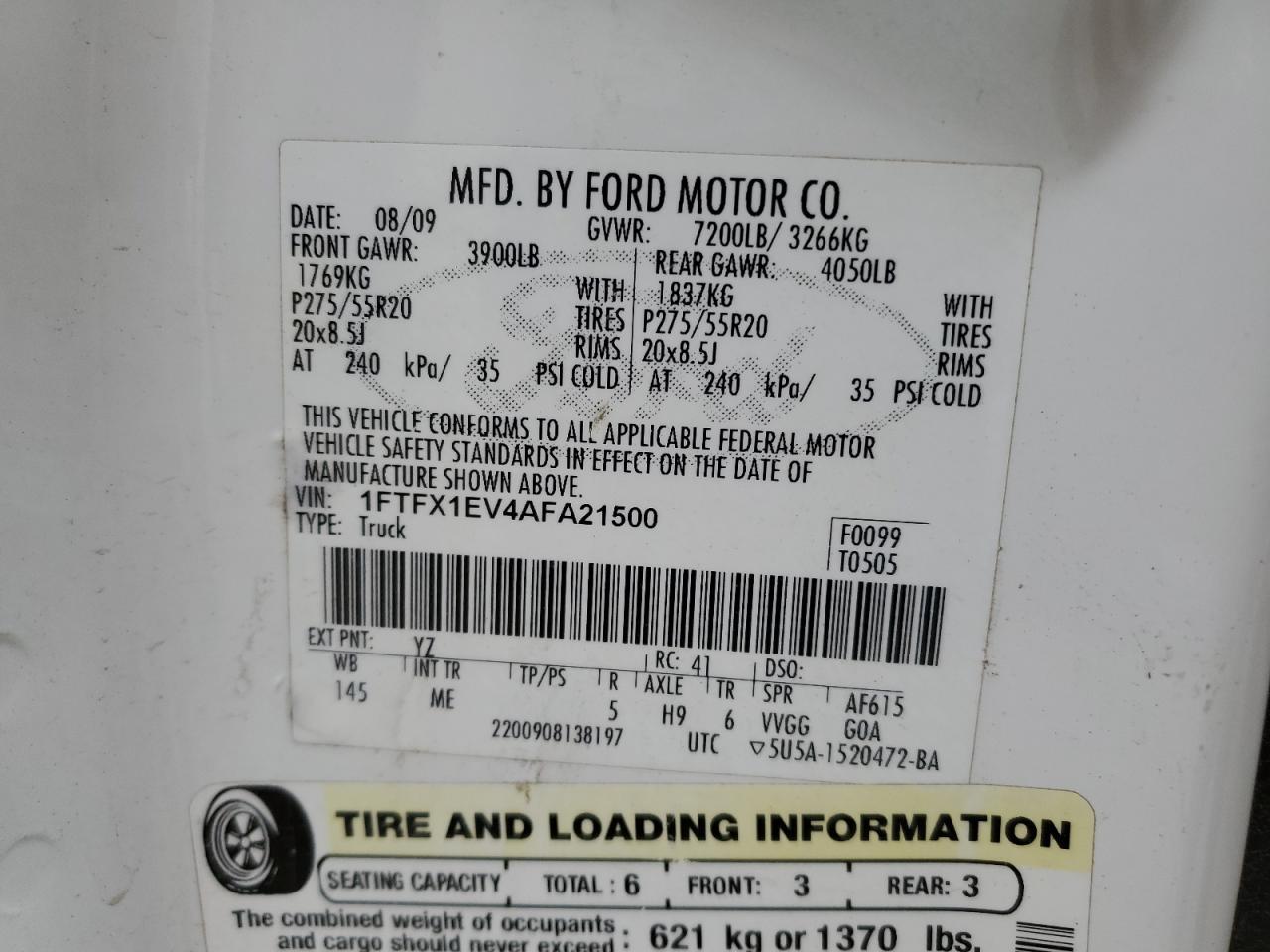 2010 FORD F-150