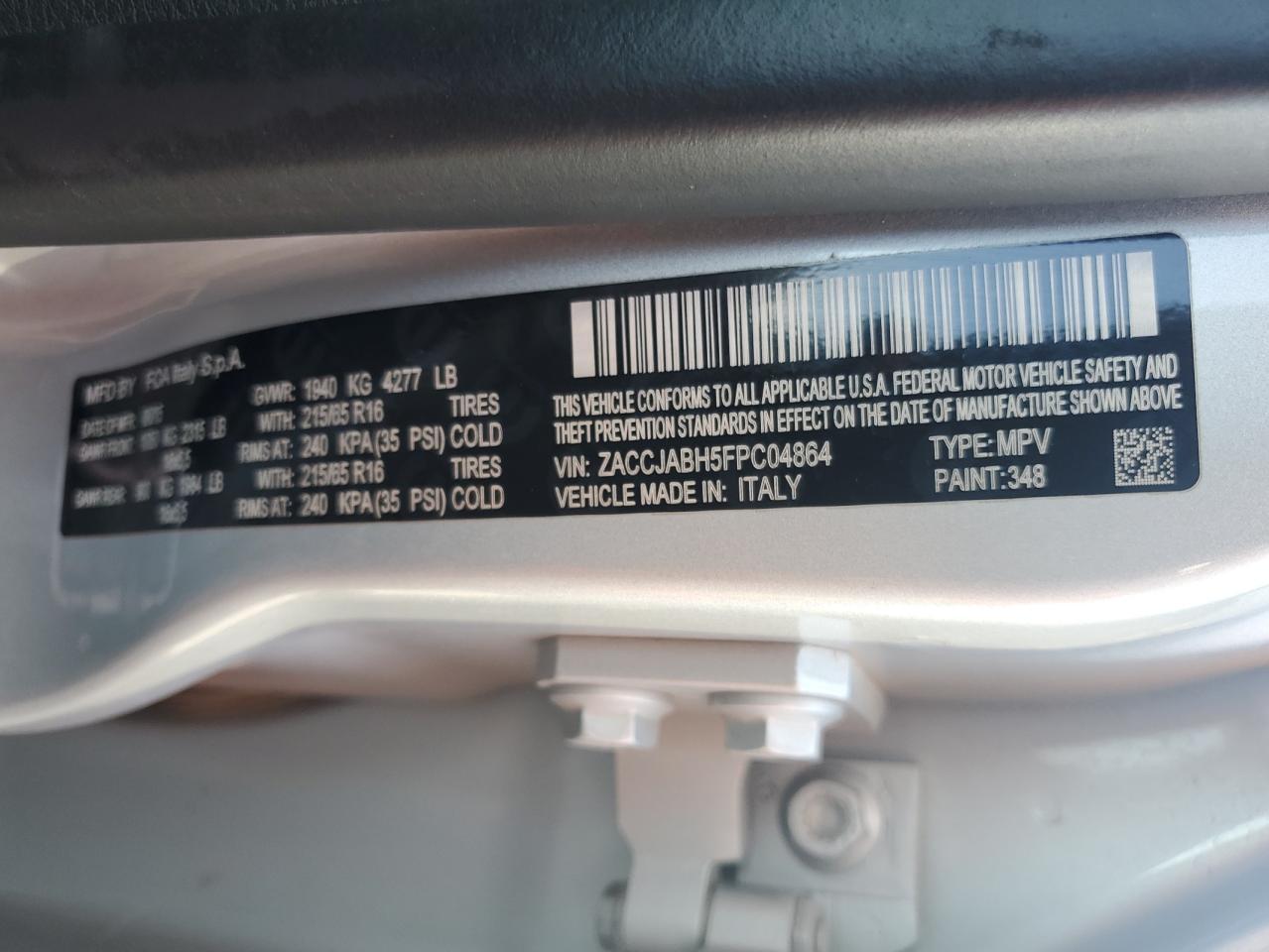 2015 JEEP Renegade