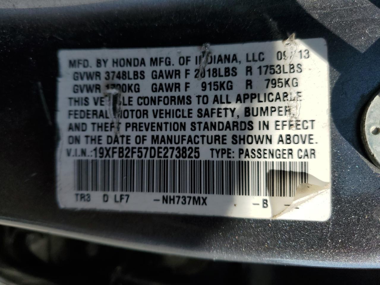 2013 HONDA CIVIC