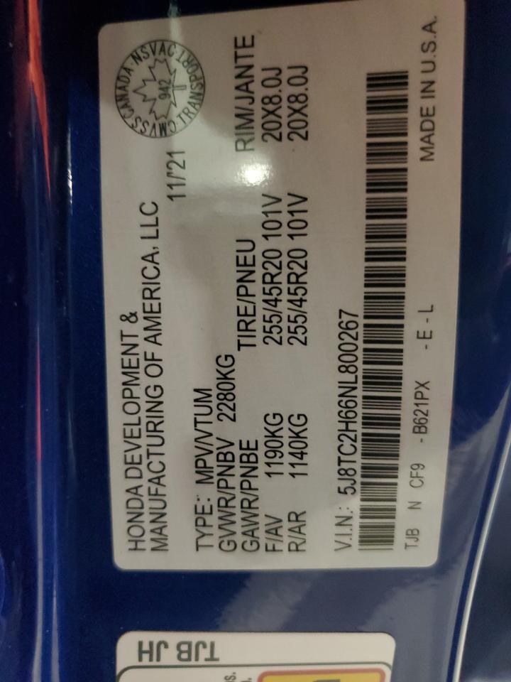 2022 ACURA RDX