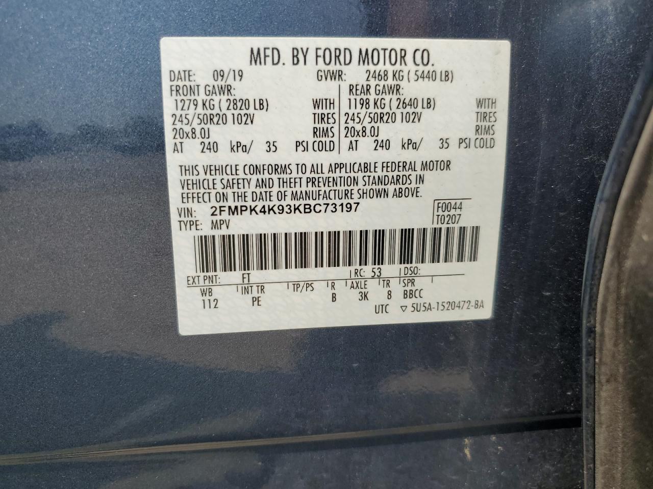 2019 FORD EDGE