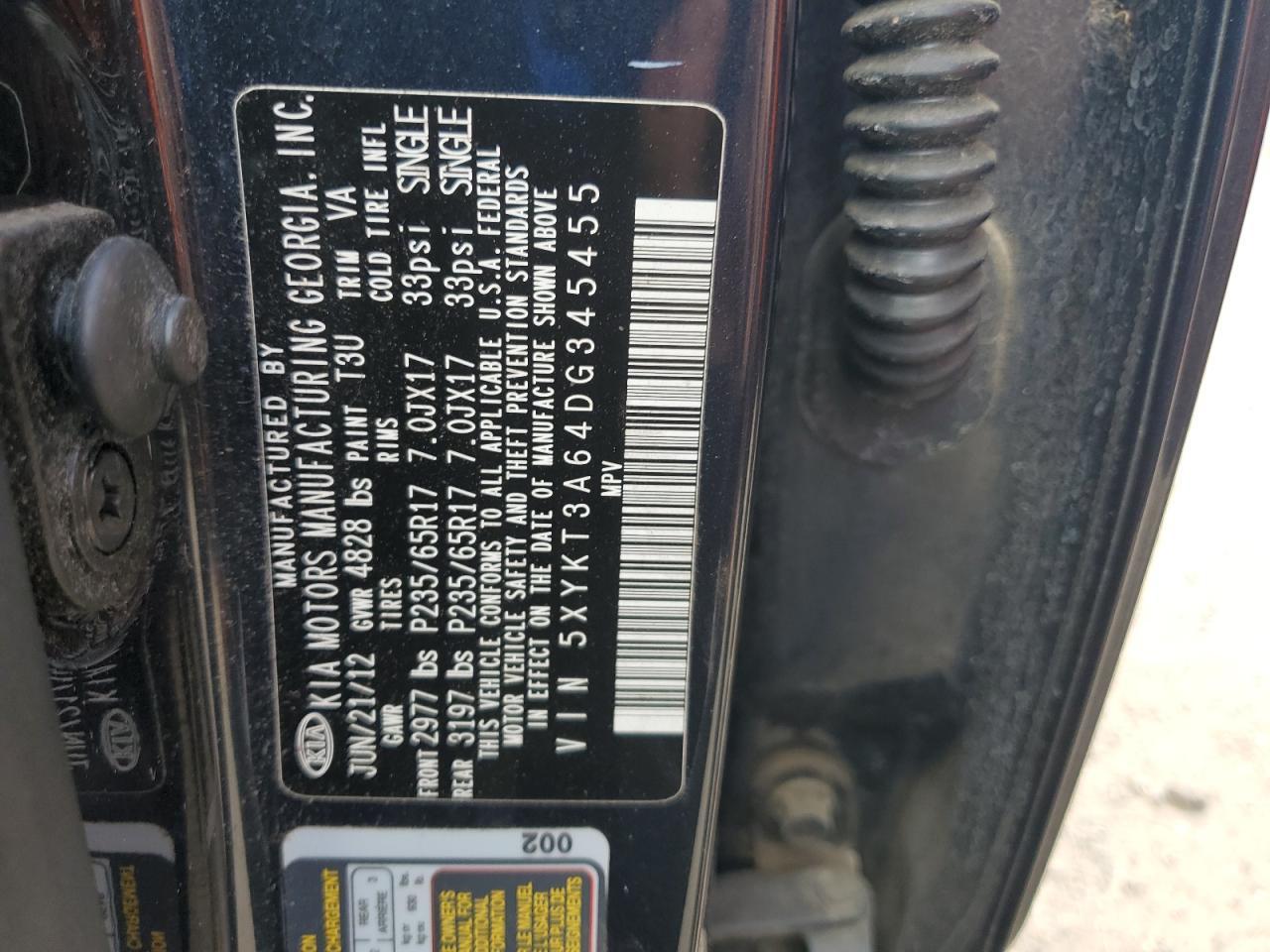 2013 KIA SORENTO