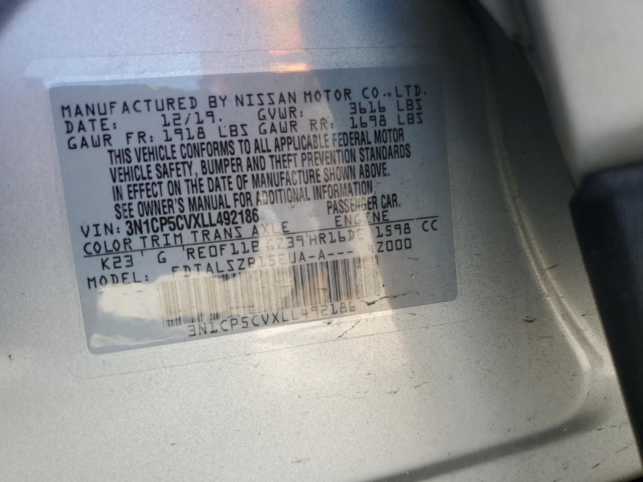 2020 NISSAN KICKS