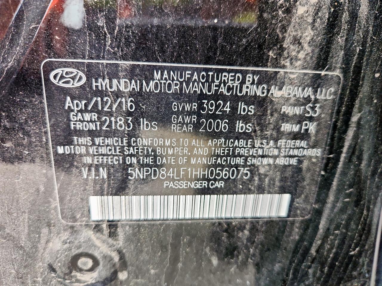 2017 HYUNDAI ELANTRA