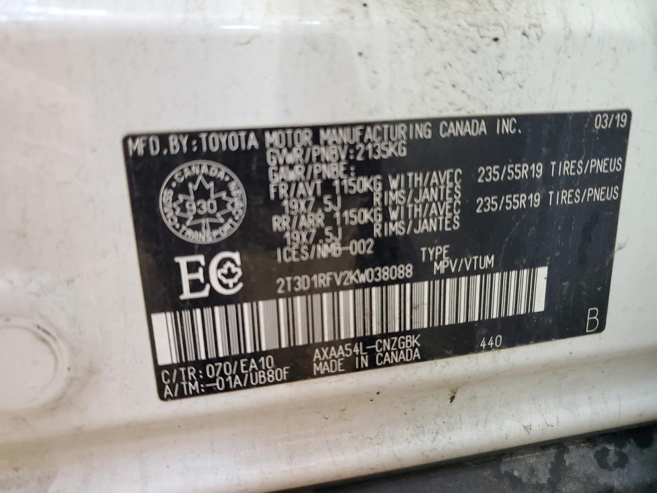 2019 TOYOTA RAV4