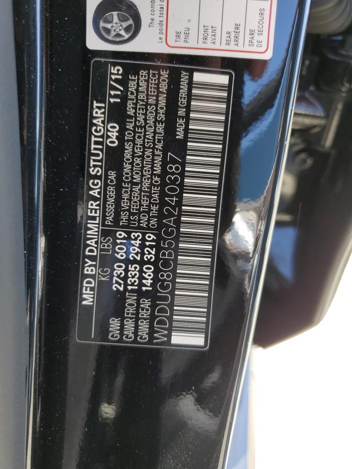 2016 MERCEDES-BENZ S-Class