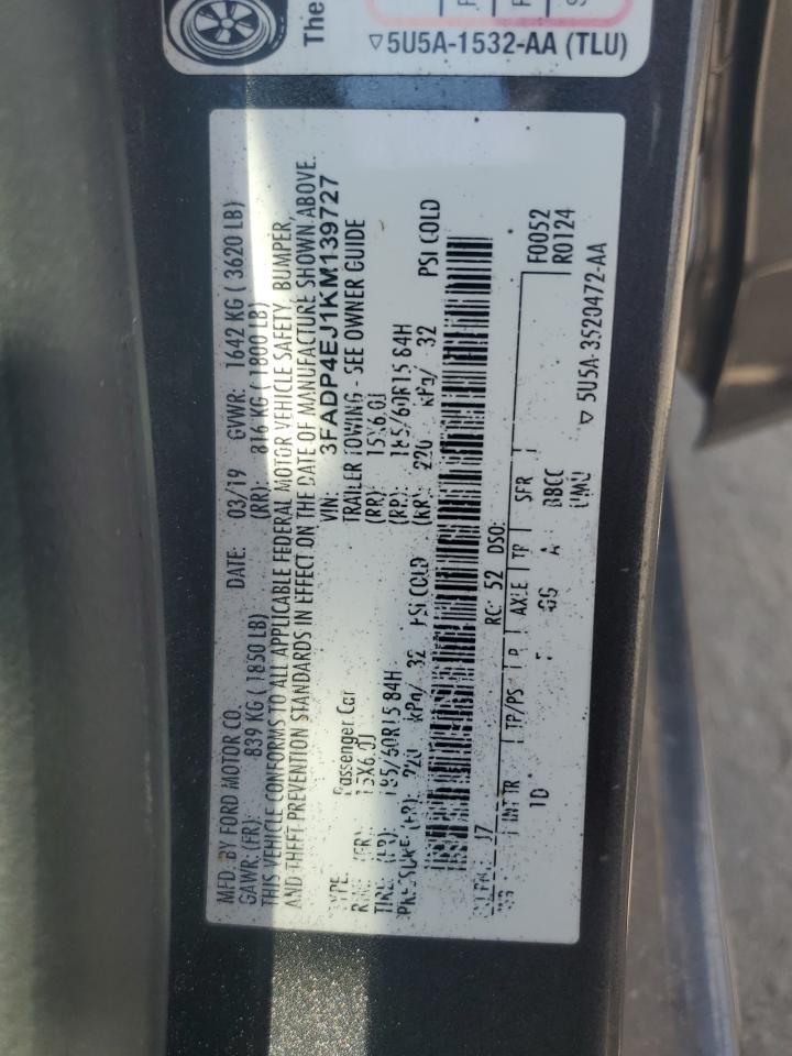 2019 FORD Fiesta