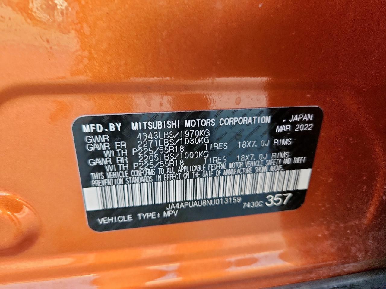 2022 MITSUBISHI Outlander Sport